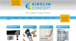 Desktop Screenshot of airclim-concept.com