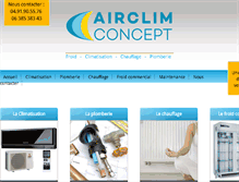 Tablet Screenshot of airclim-concept.com